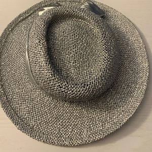 Gray straw hat!